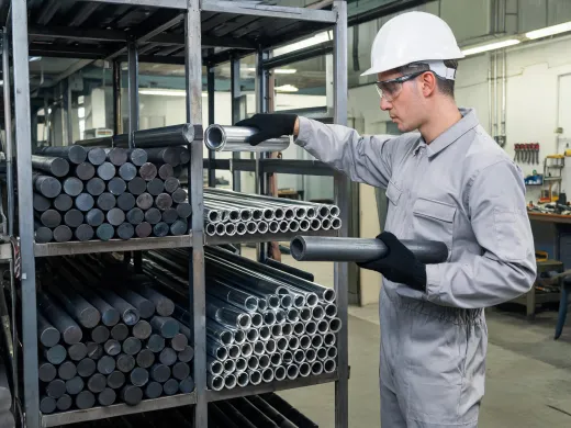 Machine repair metal stock